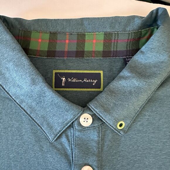 Bill William Murray Golf PGA TOUR Issued Polo Shirt Blue LARGE DA Points - Picture 6 of 9
